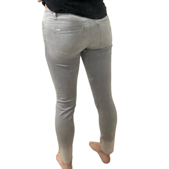 WHBM Womens Feel Beutifull Grey 2 Tone Faded Skinny Leg Jeans Size 2 - Picture 11 of 13